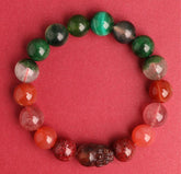 Feng Shui Fire & Wood Pixiu Bracelet For Wealth Luck Happiness Health - Cerapoet